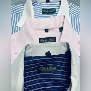 Donald J Trump Signature Collection Button Up Dress Shirts 16.5 32/33